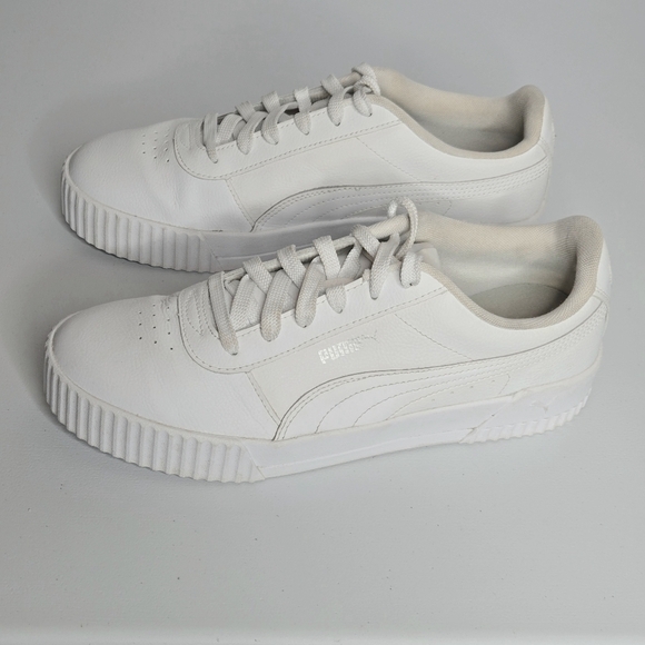 Puma Carina L Soft Foam+ Women White Sneaker Shoes Sz 11 - Picture 3 of 10